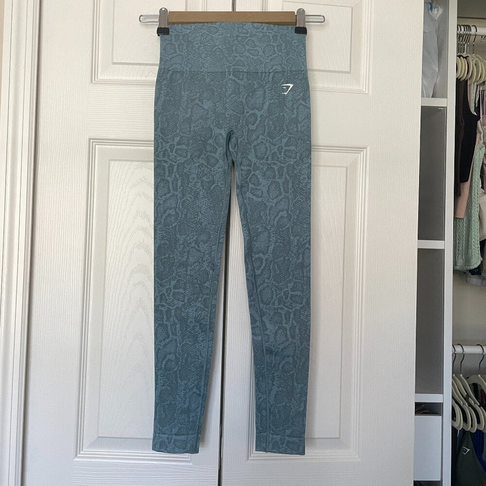 Adapt Animal Seamless Leggings - Iceberg Blue/Thunder Blue XS - Picture 9 of 13